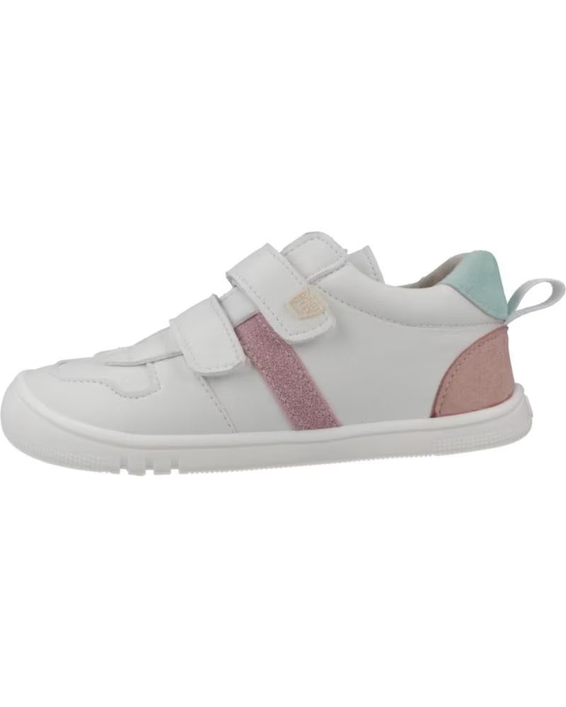 PIRUFLEX WHITE SNEAKERS WITH PINK DETAILS BLANCO Y ROSA