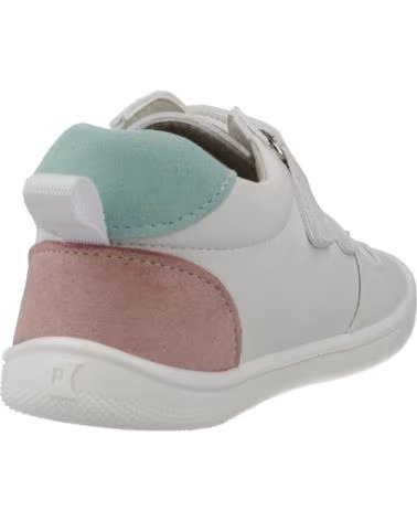 PIRUFLEX WHITE SNEAKERS WITH PINK DETAILS BLANCO Y ROSA
