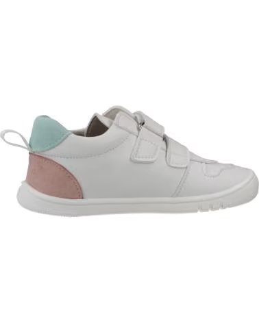 PIRUFLEX WHITE SNEAKERS WITH PINK DETAILS BLANCO Y ROSA