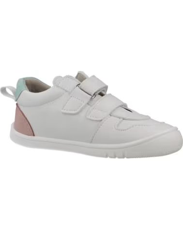 PIRUFLEX WHITE SNEAKERS WITH PINK DETAILS BLANCO Y ROSA