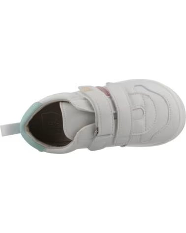 PIRUFLEX WHITE SNEAKERS WITH PINK DETAILS BLANCO Y ROSA