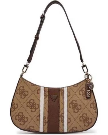 GUESS BOLSOS MUJER MODELO NOELLE II TOP ZIP SHOU COLOR MARRON LGW