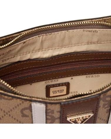 GUESS BOLSOS MUJER MODELO NOELLE II TOP ZIP SHOU COLOR MARRON LGW