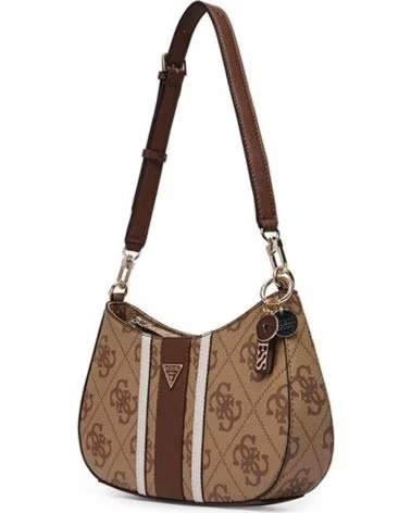 GUESS BOLSOS MUJER MODELO NOELLE II TOP ZIP SHOU COLOR MARRON LGW