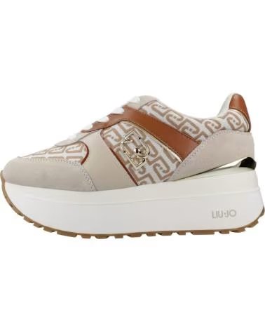 LIU JO DAMEN SNEAKER MAXI WONDER PLU BRAUN RPESDDLE