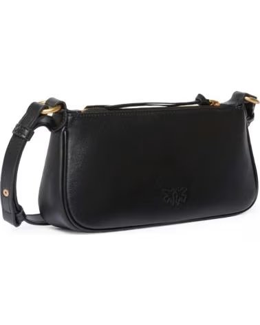 PINKO HALF MOON BAGUETTE BAG BLACK Z99Q