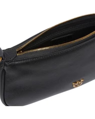 PINKO HALF MOON BAGUETTE BAG BLACK Z99Q