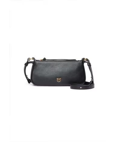 PINKO HALF MOON BAGUETTE BAG BLACK Z99Q