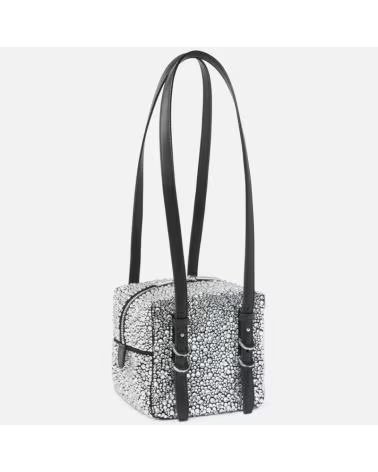 PINKO BOLSOS MUJER MODELO CUBIC BAG FULL COLOR PLATA Z99N