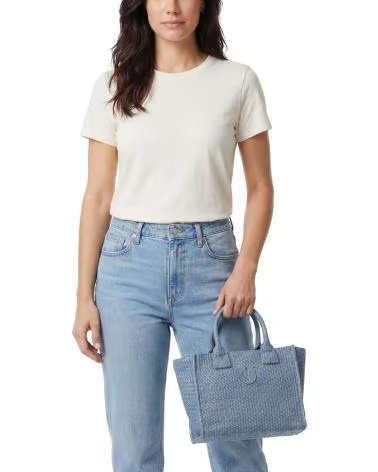 PINKO BOLSOS MUJER MODELO BEACH SHOPPER MINI COLOR AZUL E5Y