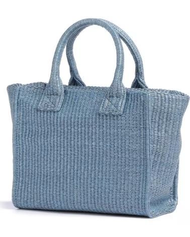 PINKO BOLSOS MUJER MODELO BEACH SHOPPER MINI COLOR AZUL E5Y