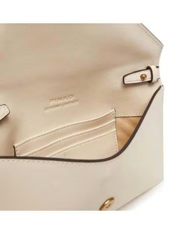 PINKO BOLSOS MUJER MODELO FLAT PURSE MINI COLOR BEIS Z14Q