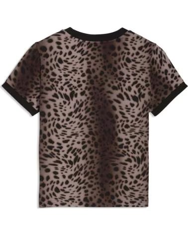 PUMA T-SHIRT ESS GRAPHICS LEO LUXE IMPRIMÉ ANIMAL BLACK