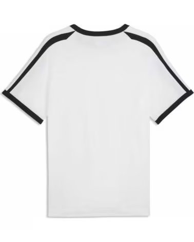 PUMA T-SHIRT BIG CAT RINGER WHITE