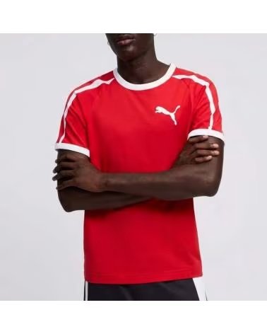 PUMA CAMISETA BIG CAT RINGER TEE ROJA RED