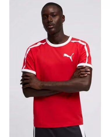 PUMA CAMISETA BIG CAT RINGER TEE ROJA RED