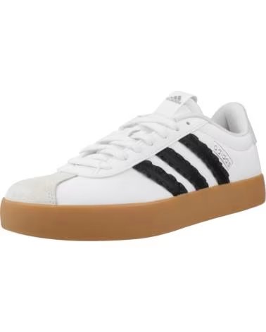 ADIDAS SNEAKERS DONNA VL COURT 30, BIANCHE CON SUOLA IN GOMMA WHITE