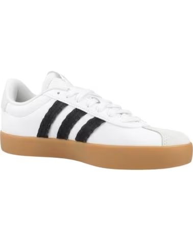 ADIDAS SNEAKERS DONNA VL COURT 30, BIANCHE CON SUOLA IN GOMMA WHITE
