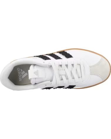 ADIDAS SNEAKERS DONNA VL COURT 30, BIANCHE CON SUOLA IN GOMMA WHITE