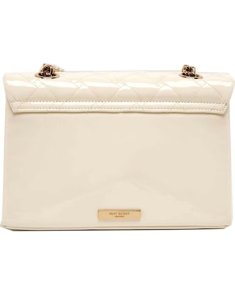 KURT GEIGER LONDON BOLSO LEATHER KENSINGTON BAG NUDE NATURAL NTURAL