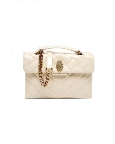 KURT GEIGER LONDON BOLSO LEATHER KENSINGTON BAG NUDE NATURAL NTURAL