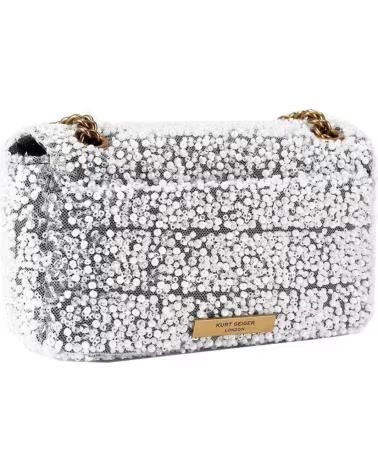 KURT GEIGER LONDON BOLSOS MUJER MODELO MINI PIMLICO BAG COLOR PLATA OPNWHT