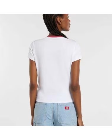 DICKIES T-SHIRT DK0A88JRWHX1 DA DONNA, BIANCO WHITE
