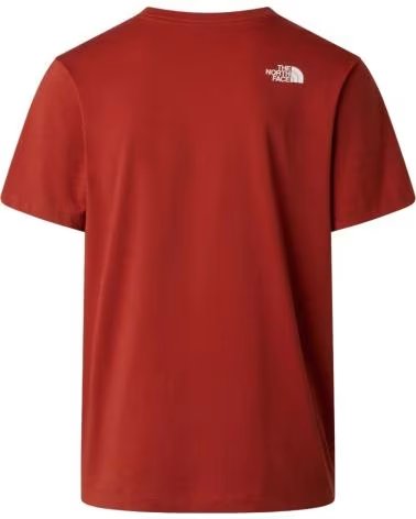 THE NORTH FACE CAMISETA DE MANGA CORTA NF0A8B6JG6I1 EN ROJO PARA HOMBRE DARK RED
