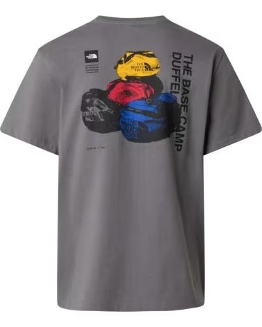 THE NORTH FACE CAMISETA THE NF0A8GAQ0UZ1, DISEÑO GRÁFICO, GRIS SMDPR