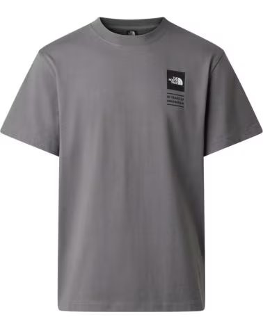 THE NORTH FACE CAMISETA THE NF0A8GAQ0UZ1, DISEÑO GRÁFICO, GRIS SMDPR