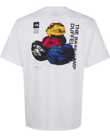 THE NORTH FACE THE T-SHIRT NF0A8GAQFN41 WEISS WHITE