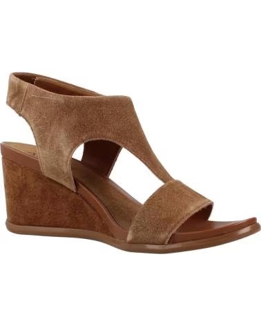 ALPE SANDALIAS MUJER MODELO 5614 11 COLOR MARRON CUERO