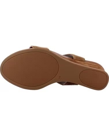 ALPE SANDALIAS MUJER MODELO 5614 11 COLOR MARRON CUERO
