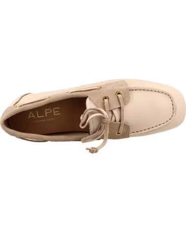 ALPE MOCASINES 55642 PLANO ESTILO NÁUTICO BEIGE BEIG