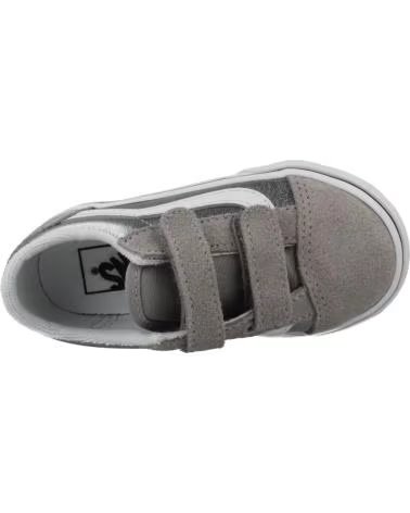 VANS OFF THE WALL ZAPATILLAS OLD SKOOL V MTLC PLATA PARA NIÑO