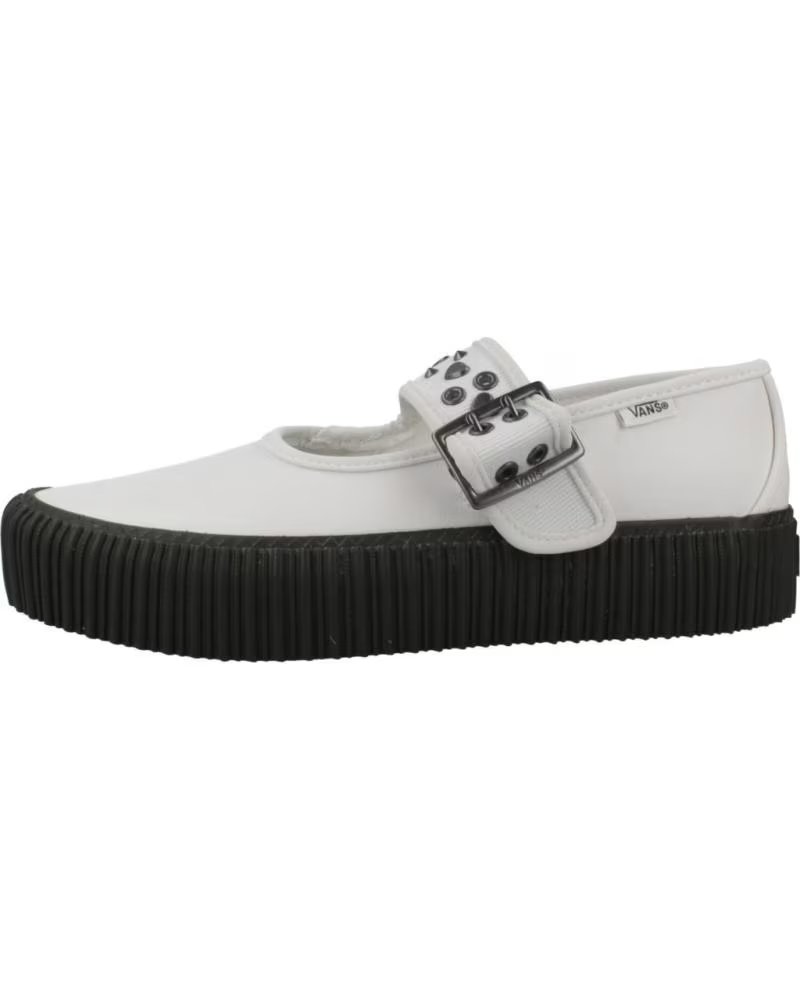 VANS OFF THE WALL MARY JANE CREEPER LOVE BALLERINAS WEISS WHITE
