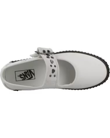 VANS OFF THE WALL MARY JANE CREEPER LOVE BALLERINAS WEISS WHITE