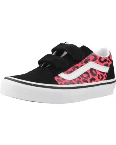 VANS OFF THE WALL ZAPATILLAS OLD SKOOL V PARA NIÑO CON ESTAMPADO ANIMAL PINK