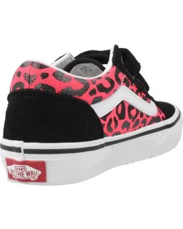 VANS OFF THE WALL ZAPATILLAS OLD SKOOL V PARA NIÑO CON ESTAMPADO ANIMAL PINK