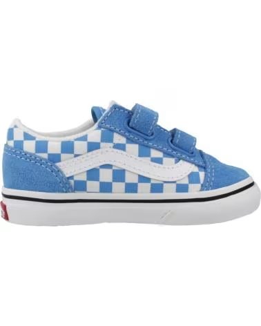 VANS OFF THE WALL BASKETS THE AVEC FERMETURE VELCRO POUR ENFANTS AZUL