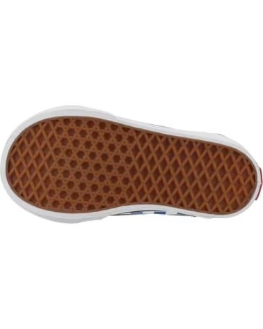 VANS OFF THE WALL BASKETS THE AVEC FERMETURE VELCRO POUR ENFANTS AZUL