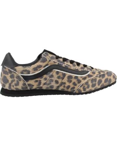 VANS OFF THE WALL BASKETS SUPER LOWPRO SUEDE IMPRIMÉ ANIMAL LPDBLK