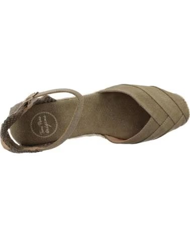 TONI PONS ALPARGATAS MUJER MODELO CLARAT COLOR VERDE CAQUI
