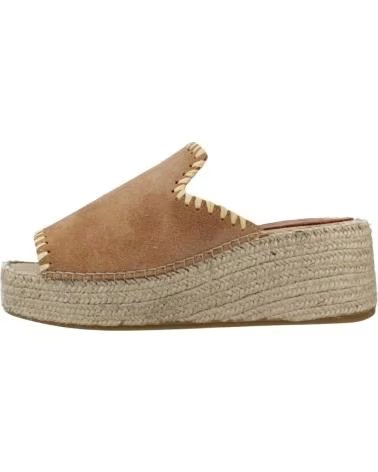 SANDALI TONI PONS MODELLO ILENIA CON ZEPPA COLORE MARRONE CAMMELLO CAMEL