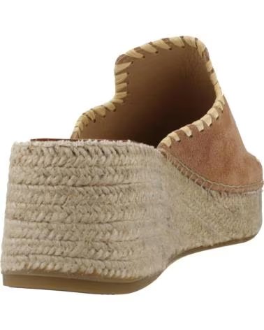 TONI PONS SANDALEN MODELL ILENIA MIT KEILABSATZ IN BRAUN CAMEL