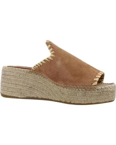 TONI PONS SANDALEN MODELL ILENIA MIT KEILABSATZ IN BRAUN CAMEL