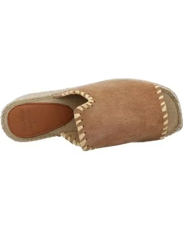 TONI PONS SANDALEN MODELL ILENIA MIT KEILABSATZ IN BRAUN CAMEL