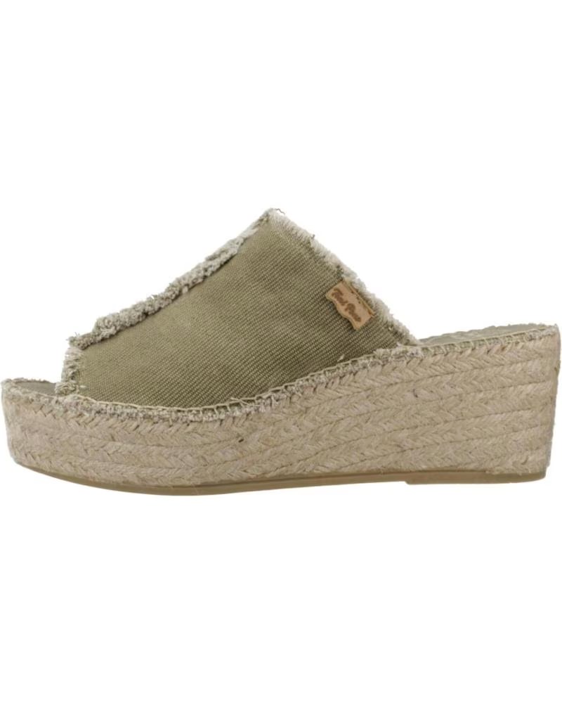 TONI PONS ALPARGATAS MUJER MODELO ITACAT COLOR VERDE CAQUI