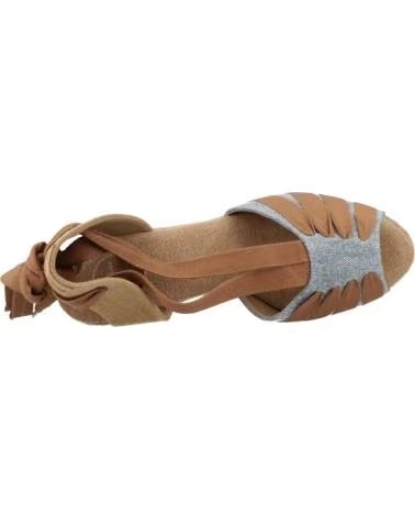 TONI PONS ALPARGATAS MUJER MODELO PALS CCT COLOR MARRON CUIRO