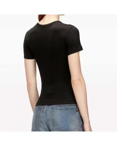 DIESEL CAMISETAS MUJER MODELO T ELE LONG OD COLOR NEGRO 900